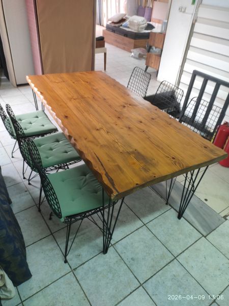 Diğer - Kütük masa takımı